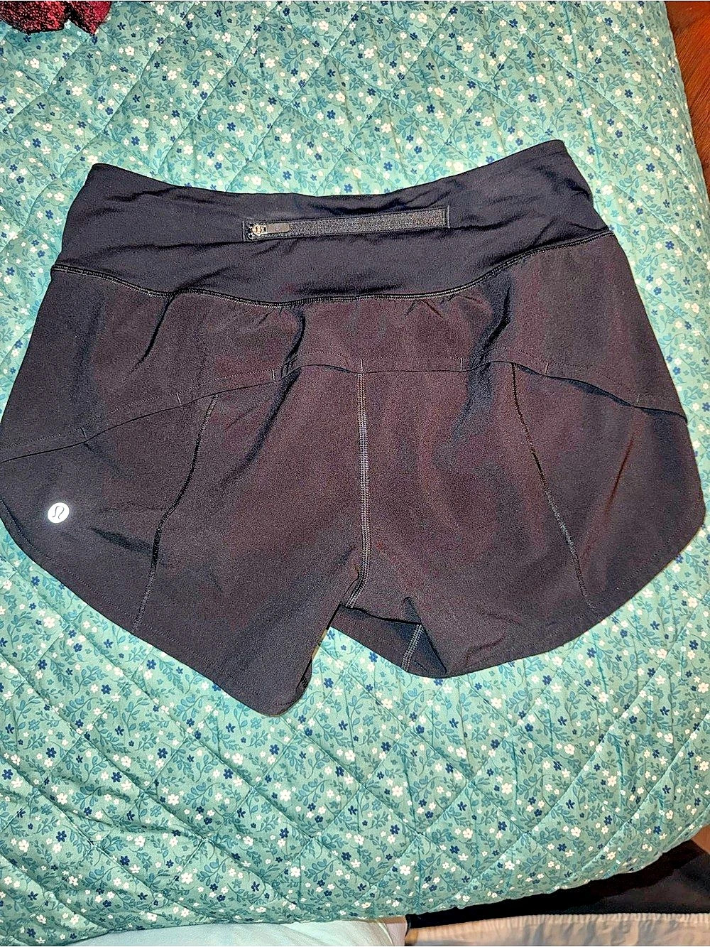 Lululemon Speed Up Short Black Athletic Shorts